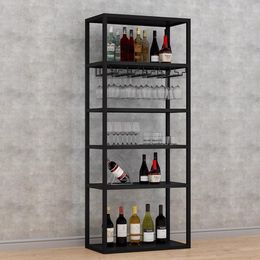 Boutique Commercial Bar Cabinet Black European Nordic Luxury Vintage Vertical Ideas Wine Rack Modern Kast Display Furniture