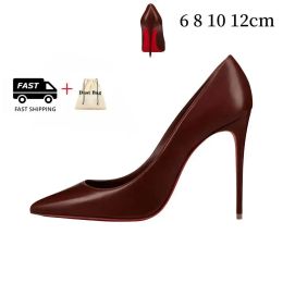 Designer Heel Woman Redbottoms Dress Shoes Red Bottoms Kitten High Heels Platform Black White Sliver Gold Nude Slingback Round Pointed Toes Pumps S s 94