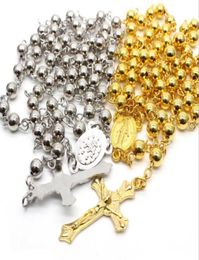 Pendant Necklaces & Pendants Jewelry Drop Delivery 2021 6Mm Crystal Golden Bead Necklace Rosary Hollow 1 Bsrj04667784