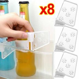 Kitchen Storage Transparent Freely Adjustable Refrigerator Divider Snowflake Shaped Dividers Food Storaging Compartment Sorting Racks