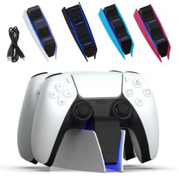 Chargers Dual Fast Charger for PS5 Wireless Controller USB TypeC Charging Cradle Dock Station for Sony PS5 Joystick Gamepad New