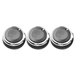 3pcs AC Heater Blower Fan Control Knob Replacement Suitable for Ford-Focus Air Conditioner Control Knob Replace AC Knob