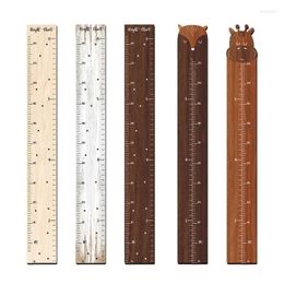 Decorative Figurines Stylish Wood Kid Height Growth Chart Ruler Durable Children Gauge Room Decoration Wall Meter Measurement Sticker