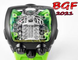 BGF 2021 Latest Products Super running 16 cylinder engine dial EPIC X CHRONO CALV16 Automatic Mens Watch PVD Black Case eternity 1891190