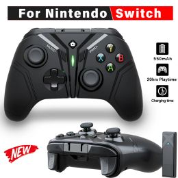 Gamepads Wireless Gamepad For Nintedo Switch Console USB Dongle 6Axis Dual Vibration Joystick Controller compatible Android/lOS/PC/PS3