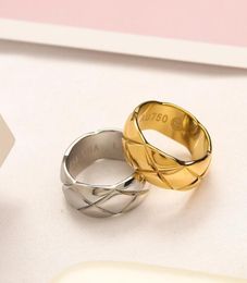 Designer Ring TopQuality Extravagant Love Ring Gold Silver Stainless Steel Letter Rings Fashion Women men Wedding Jewelry Lady Pa6123416