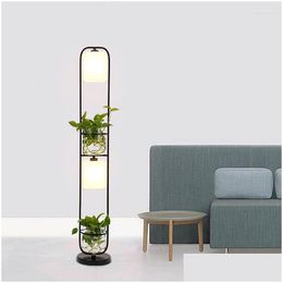 Floor Lamps Modern Creative Lamp Living Room Personality Hydroponic Plant Sofa Vertical Table Bedroom Decorative Sconce Drop Delivery Dhyat