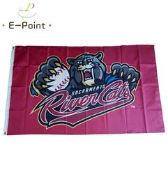 MiLB Sacramento River Cats Flag 35ft 90cm150cm Polyester Banner decoration flying home garden Festive gifts9812232