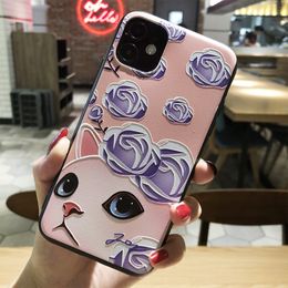 For Blackview A200 Pro / A53 A52 Case 3D Relief Flower Emboss Silicone Phone Cover For Blackview A52 Pro A 53 A200Pro Soft Cute