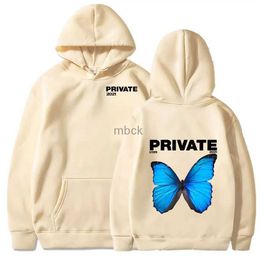 Mens Hoodies Private Butterfly Explosion Print Hoodies Sweatshirt Winter Oversized Tracksuit Fashion Streetwear Hoodie For Men Women Pullover 240412