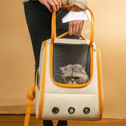 Cat Carriers Breathable Pet Bag Small Bags Oblique Cross Orange Plecak Pets Knapsack Four Seasons Universal Comfortable For Cats Handbag