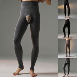 Mens Thermal Trousers Long Johns Warm Underwear Baselayer Bottom Thermals Long Pants For Male Skinny Soft Elastic Pants