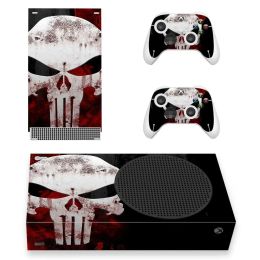 Stickers The Skull Skin Sticker Decal Cover for Xbox Series S Console and 2 Controllers Xbox Series Slim Skin Sticker Vinyl