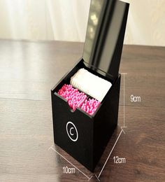 C Cosmetic Holder Acrylic Makeup Swabs Box Big Makeup Tools Makeup Brush Desktop Storage Box4988978