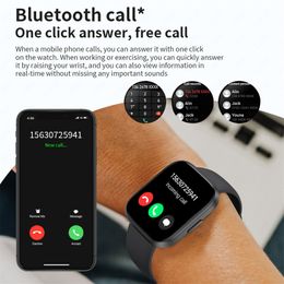 FOXBOX Bluetooth Call Smartwatch For Women Men Health Monitoring Voice Assistant Bracelet Custom Dial Sports Smart Watch LIGE