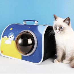 Cat Carriers Pet Cats And Dogs Aerospace Oxford Fabric Folding Bag Breathable Portable Easy To Clean