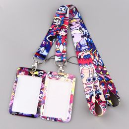 Amazing Digital Circus Lanyard Neck Strap for key ID Card Phone Straps Badge Holder DIY Hanging Rope Keyrings Accessories Gifts