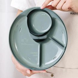 Plates Durable Wonderful Students Dining Hall Portable Lunch Dinner Tray Eco-Friendly Dish Reusable Kitchen Tableware