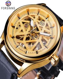 Forsining Golden Gear Movement Retro Royal Classic Fashion Mens Mechanical Wrist Watches Top Brand Luxury Male Clock Relogio2504057