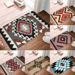 Carpets Customizable Non-slip Floor Rug Living Room Bedroom Entrance Door Mat Kitchen Home Retro Persian Pattern