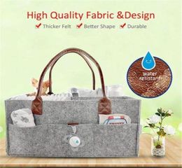 Multifunctional Nappy Organizer Felt Baby Organizer Diaper Bag Baby Bag for Mom Kid Stroller Bottle Diaper Storage9271057