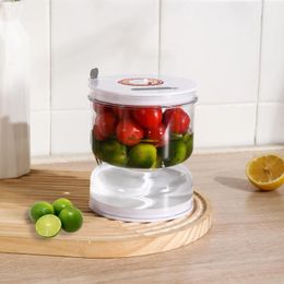 Storage Bottles Pickle Jar Home Kitchen Dry And Wet Separation Hourglass Juice Food Water Philtre Container
