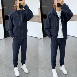 Spring Leisure Sports Set 2024 Fashion Hooded Sweater Versatile Casual Pants Two Piece Set