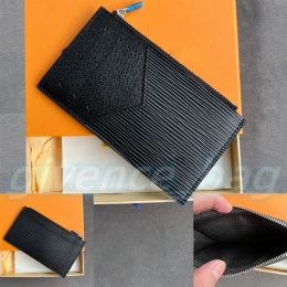 Designer -Münzkartenhalter Damen Münzversand Luxurys Leder Man Karteninhaber Schlüssel Brieftaschen Geldbeutel Keychai