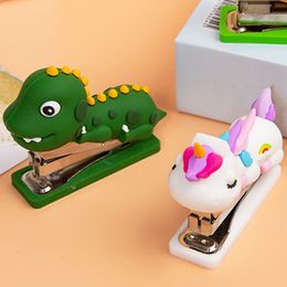 Stapler Mini Dinosaur Decors Book Office Cute Booklet for Staplers Reusable Student