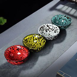 Cups Saucers 110ML Kiln Teacup Ceramics Dazzle Tasting Cup Japanese Style Master's Four Colours Household Teahouse Teaware Drinkware 1pcs