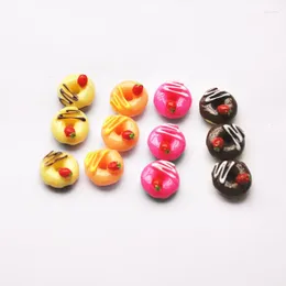 Decorative Figurines DIY Scrapbooking Phone Case Craft 30pcs Cute Miniature Artificial Fake Food Resin Cabochons