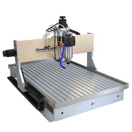 2200W CNC 6090 4 Axis CNC Router Engraving Machine Mach3 USB 2200W Milling Drilling Cutter Engraver for Metal Wood Working