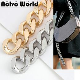 8mm Thick 30mm Width Metal Chain for Bag Strap Purse Chain Bags Straps for Crossbody Handbag Wallet Handle Bag Parts Accessories 240329