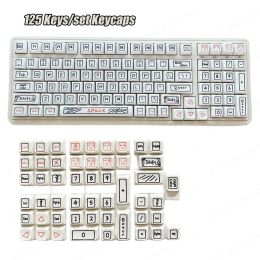 Accessories 125 Keys/set PBT Keycap XDA highly Profile Personalised English Key cap For Gaming Mechanical Keyboard for Cherry MX Switch
