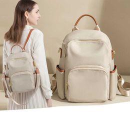 Casual High-capacity Oxford Cloth Backpack for Womens Korean Version 2024 Spring/summer Multi-purpose Commuting Travel Bag Trend
