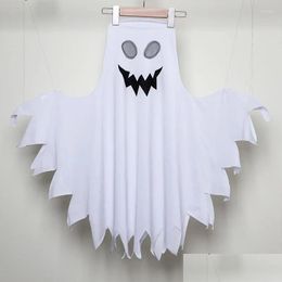 Jackor Halloween Grie Plover Cape Scary Impersonator Costume White Ghost for Kids Drop Delivery Baby Maternity Clothing Outwear Ottez