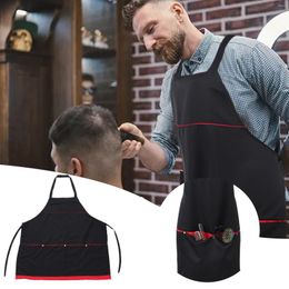 Table Mats Black Apron Home Kitchen Hanging Neck Hairdressing Tools Barber Release Craft Aprons For Men