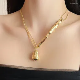 Pendant Necklaces Unique Asymmetric Design Lava Droplet Necklace