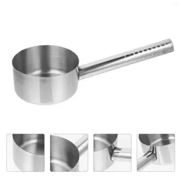 Spoons Stainless Steel Ladle Water Soup Scoop With Long Handle Thicken Bathing Kitchen Ladles Bathroom Hair Washing Wooden Spoon