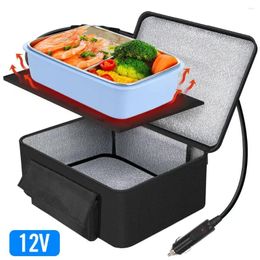 Dinnerware Portable Warmers Electric Heater Lunch Box Mini Oven 12V Car Power Black