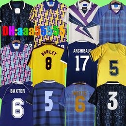 82 86 Scotland Soccer Jerseys National Team DALGLISH STRACHAN MILLER 6 98 BURLEY McNAMARA LAMBERT GALLACHER HENDRY Home Away Football Shirts