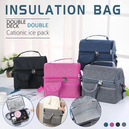 Storage Bags Lunch Bag Reusable Office School Picnic Beach Leak-Proof Fashion And Simple Home 2024