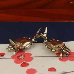 Decorative Figurines Antique Crab Pen Holder Retro Crab-shaped Craft Crafts Ornaments Cute Solid Tea Pet Office