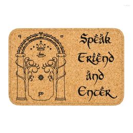 Carpets Speak Friend And Enter Front Floor Door Entrance Mat Outdoor Kitchen Bath Doormat Balcony Welcome Carpet Rug