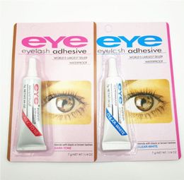 Dark White Eye Lash Glue Makeup Adhesive Waterproof False Eyelashes Adhesives with packing Practical Eyelash8861200