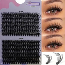 30/40D 12-16mm Mix D Curl Cluster Lashes Individual Lashes Lash Extensions Clusters Lashes Soft Natural False Eyelashes