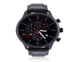 Fashion Brand Wrist Watch Men Multifunction 3 Dials style Leather strap Calendar Quartz Watches 1853 TT566707075