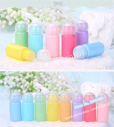 Storage Bottles 50pcs 10ML Cosmetic Macaron Plastic Bottle Candy Color Empty Emulsion Refillable Liquid Container Pink Purple Blue Yellow