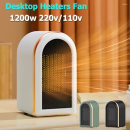 Carpets 1200W Heater Fan 220V/110V PTC Ceramic Electric For Home Mini Bathroom Heating Fans Bladeless Portable Desktop