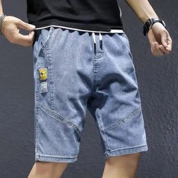 Herren -Denim Shorts Sommer Hochqualität Trendy Short Hosen Koreanische Version von Harajuku High Street Clothing 2024 240408